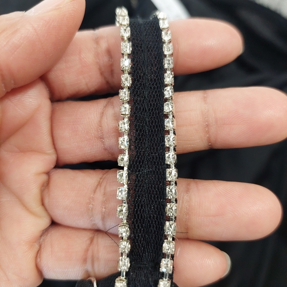 Lucy In The Sky Black Sukie Mesh Ruffled Mini Dress - Picture 13 of 13